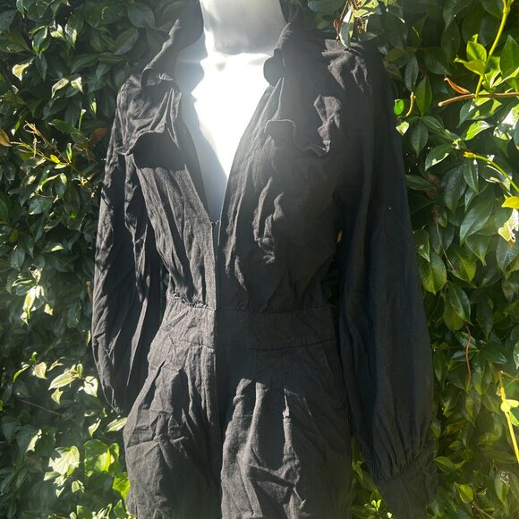 MuurSwagg I'm Faithful Romper- Black - Picture 4 of 4